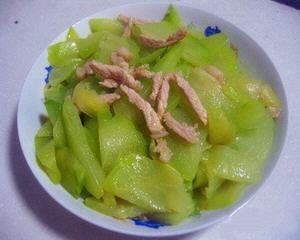 佛手瓜炒肉丝