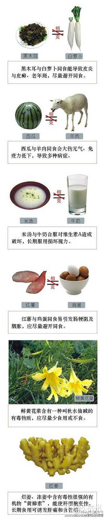 图解食物相生相克，太全了！转给关心的人