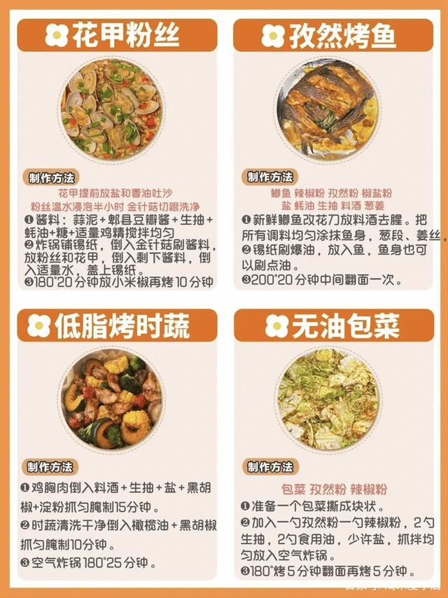 5分钟懒人食谱有哪些？空气炸锅懒人菜谱有哪些？9